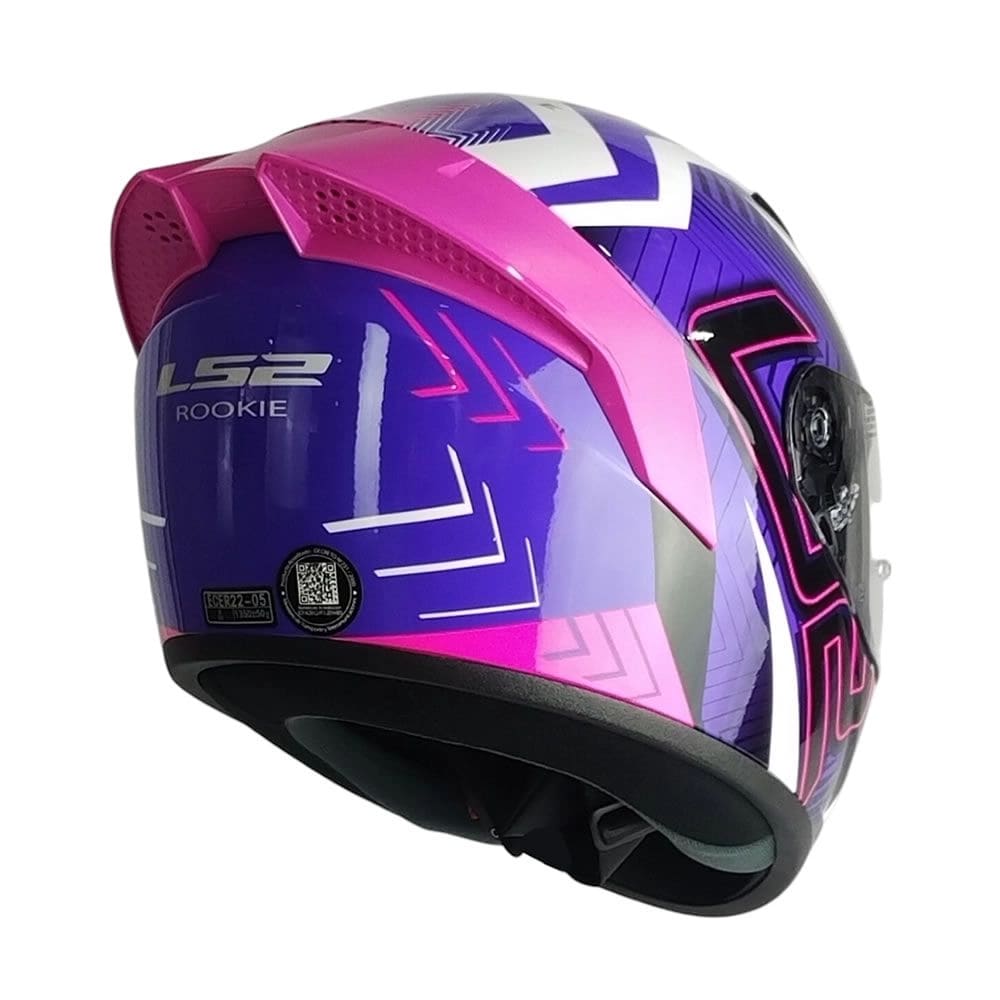 CASCO LS2 FF352 EVO GARR MORADO ROSA SPOILER ROSA5