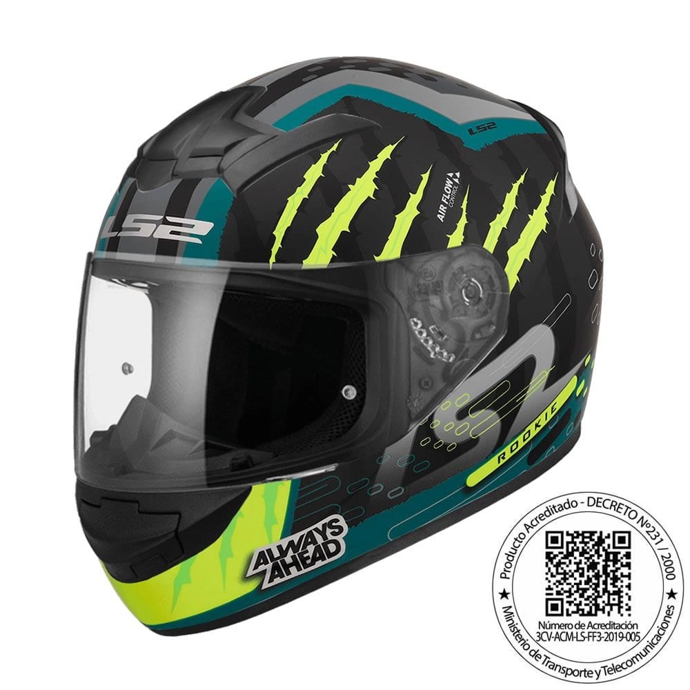 CASCO LS2 FF 352 EVO SKAR NEGRO MATTE AMARILLO2