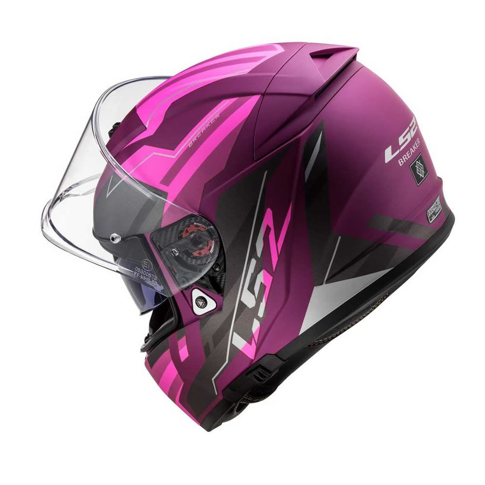 CASCO LS2 FF 390 BREAKER EVO BETTA MORADO MATE4