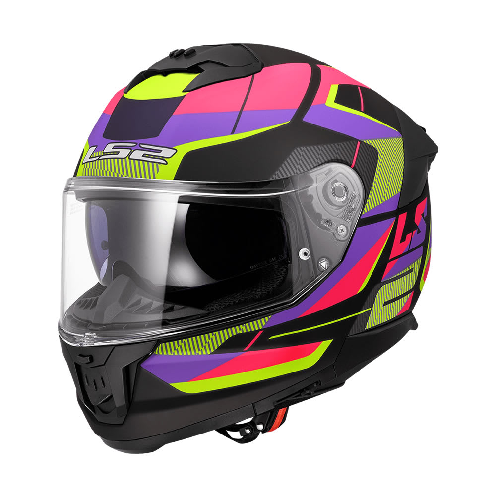 CASCO LS2 FF808 STREAM II ROAD NEGRO ROSA1