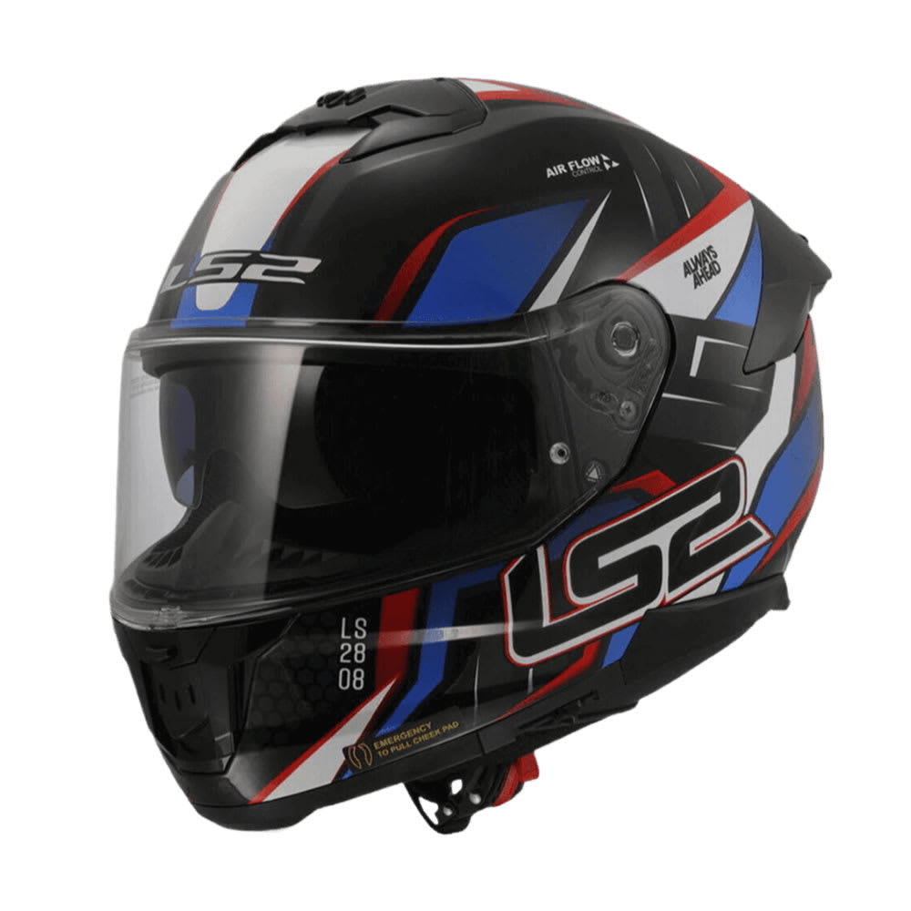 CASCO LS2 FF808 STREAM II TINUX NEGRO ROJO MATE1