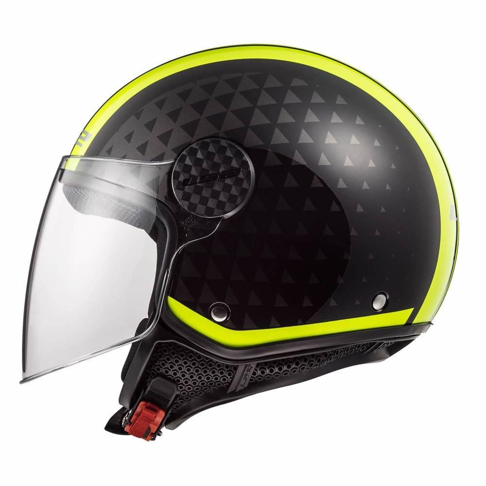 CASCO LS2 OF558 SPHERE LUX II CRUSH BLACK HI VIS YELLOW1