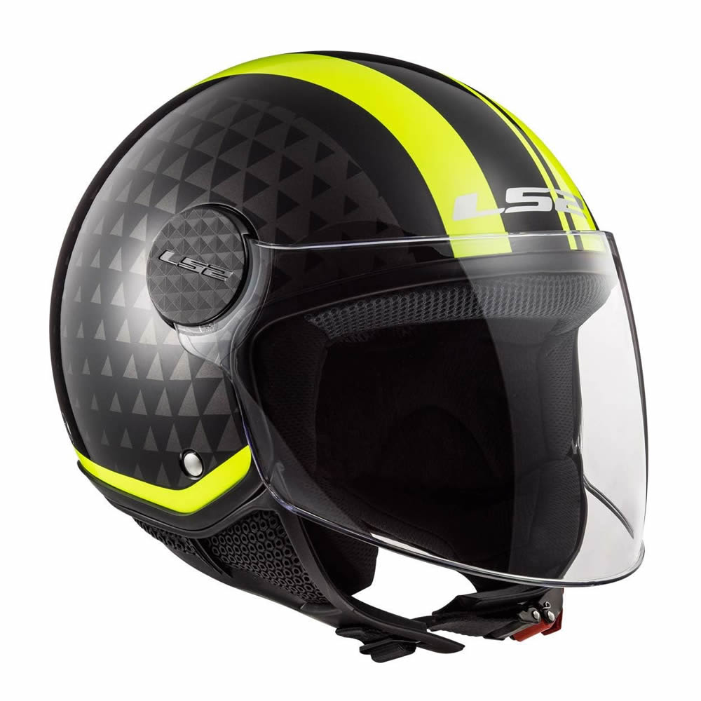 CASCO LS2 OF558 SPHERE LUX II CRUSH BLACK HI VIS YELLOW2