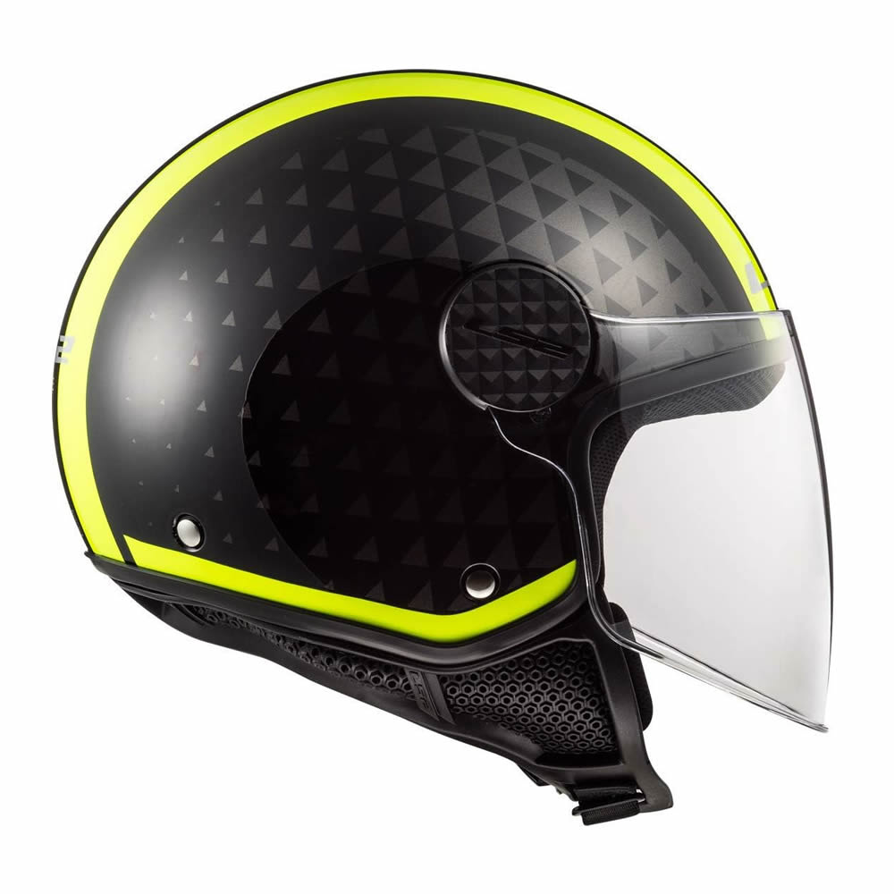 CASCO LS2 OF558 SPHERE LUX II CRUSH BLACK HI VIS YELLOW4