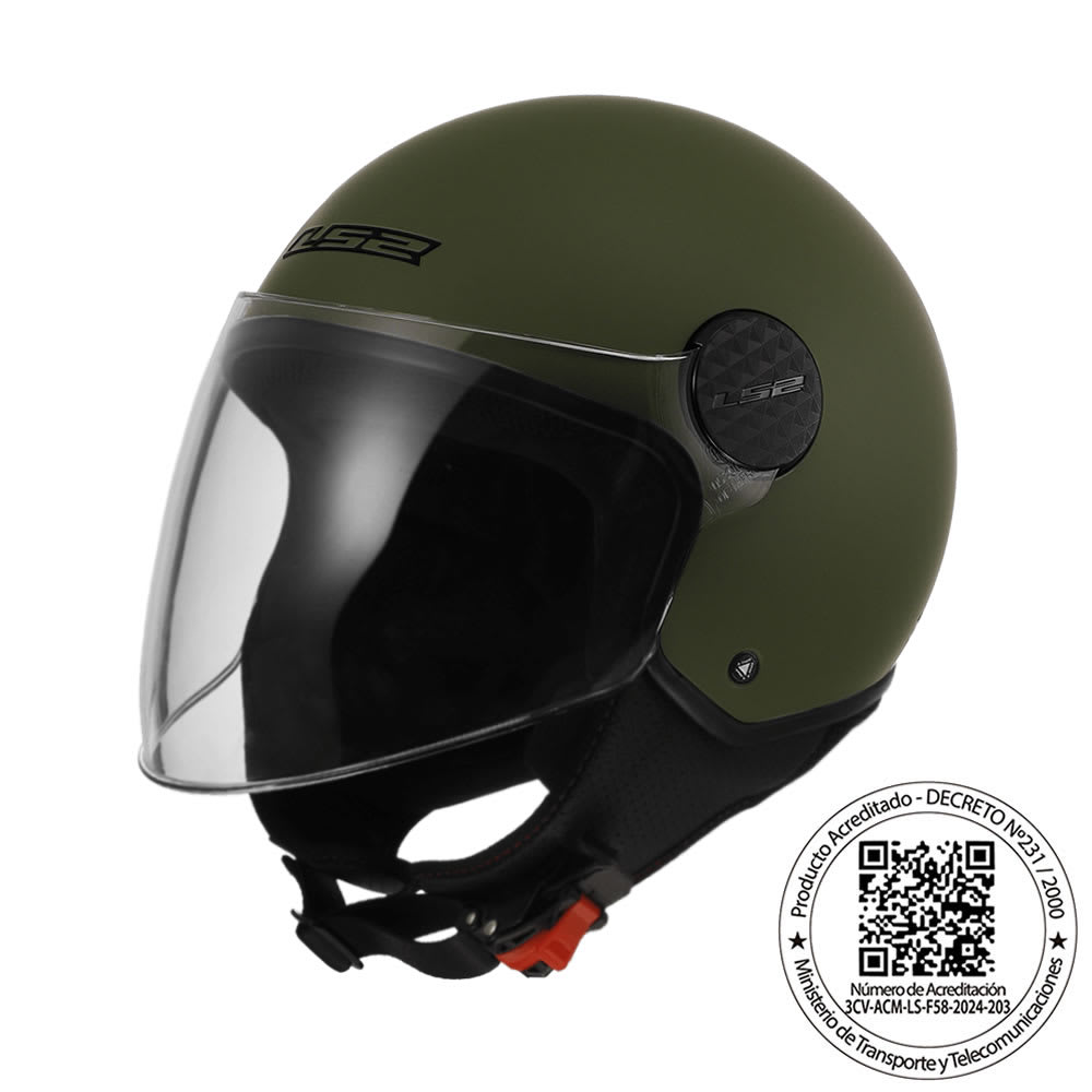 CASCO LS2 OF558 SPHERE LUX II SOLID MATT MILITARY GREEN5
