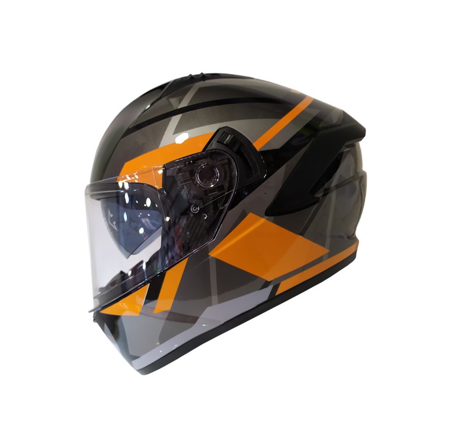 CASCO FHORSE JH-801 CROSS NEGRO NARANJO1
