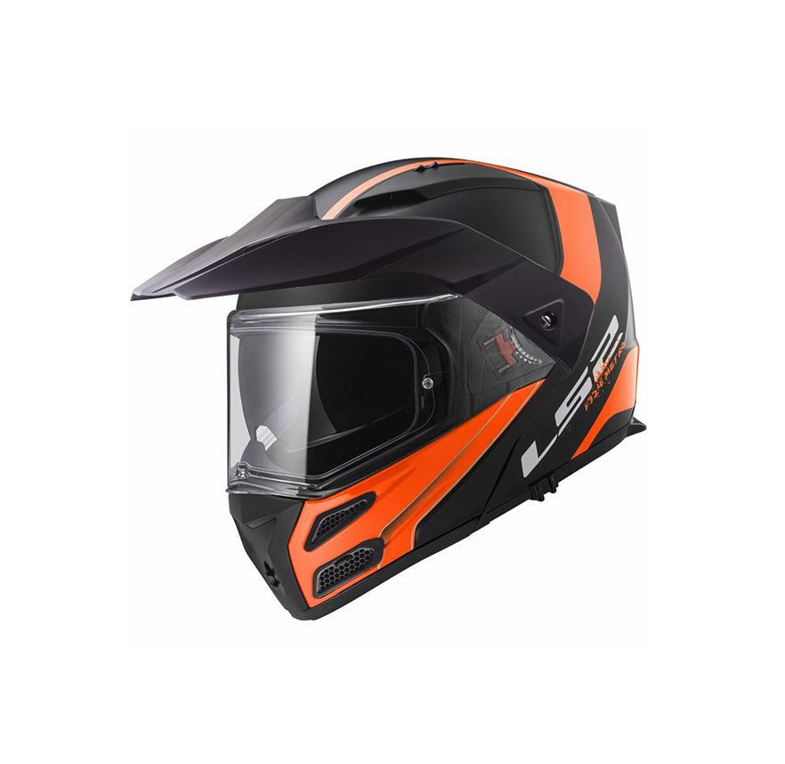 CASCO LS2 FF 324 METRO EVO NEGRO NARANJO MATE1