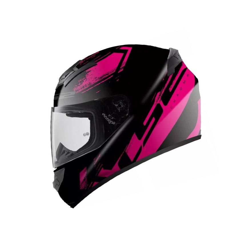 CASCO LS2 FF 352 CHROMA NEGRO ROSA1