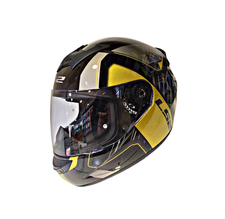 CASCO LS2 FF 352 GOLD GRIS DORADO 1