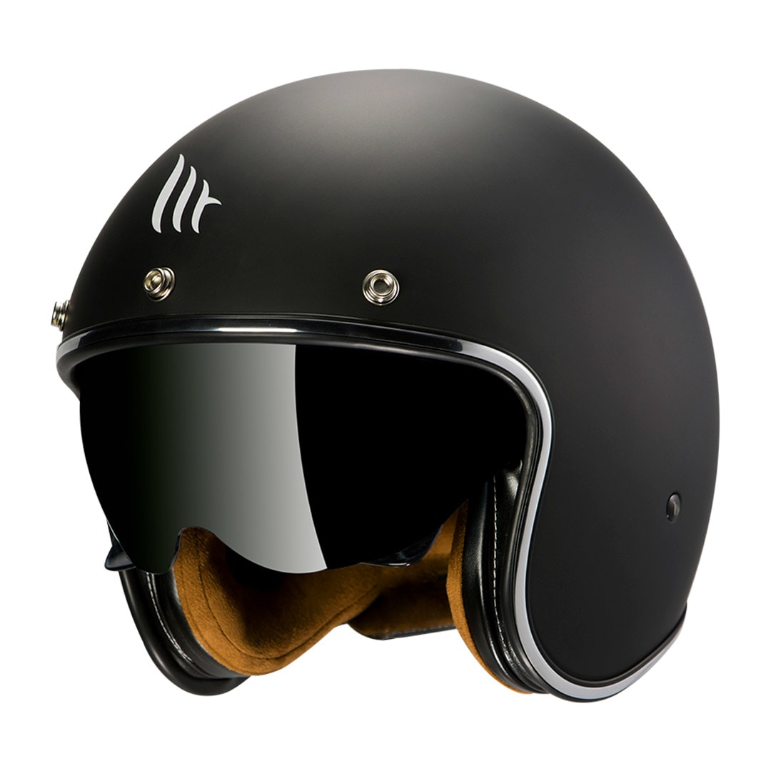 CASCO MT LE MANS SOLID A1 NEGRO MATE1