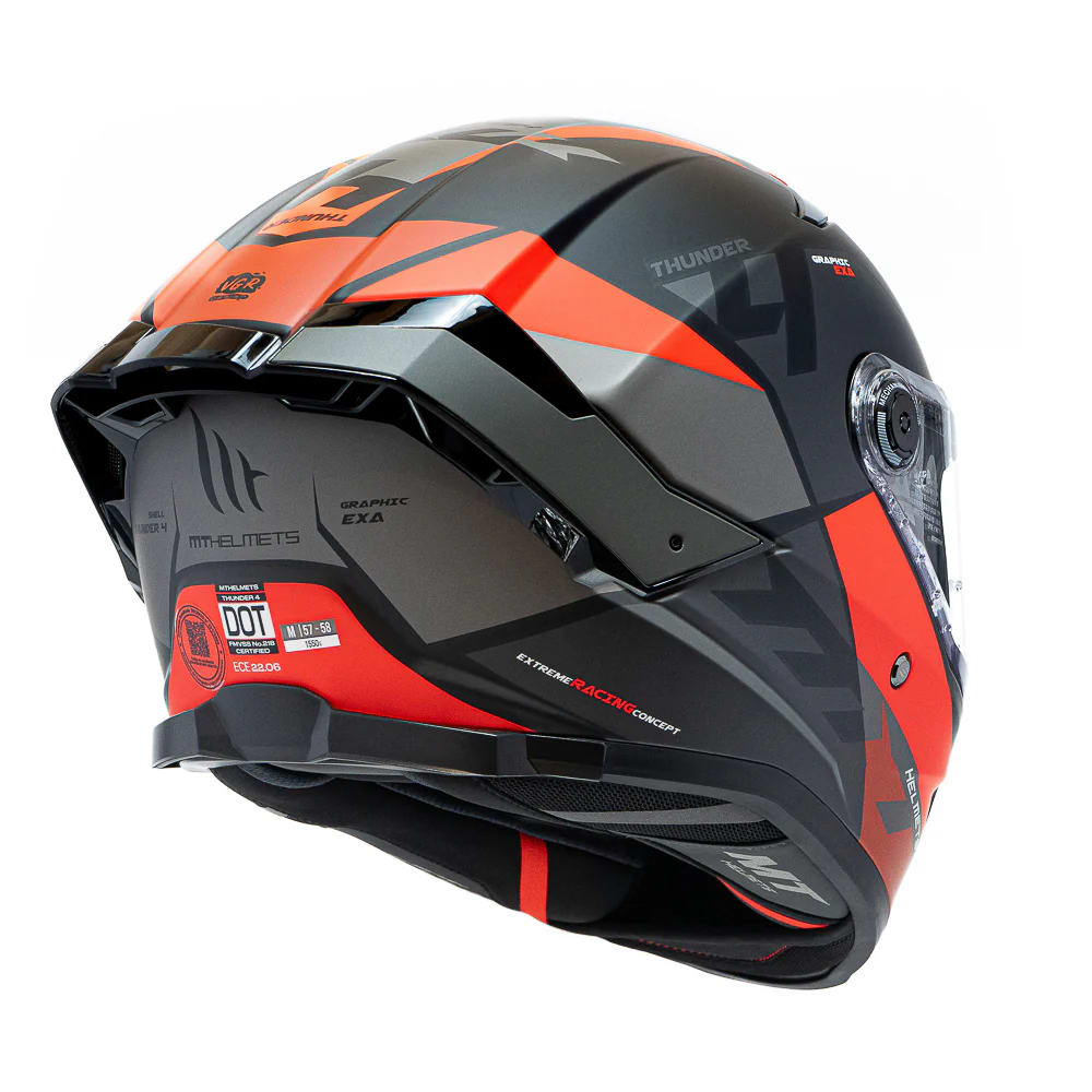 CASCO MT FF118SV THUNDER 4 SV EXA A5 ROJO MATE + PINLOCK DE REGALO4