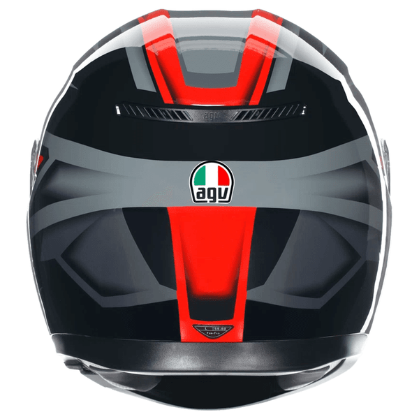 CASCO AGV K3 (2023) COMPOUND NEGRO ROJO4