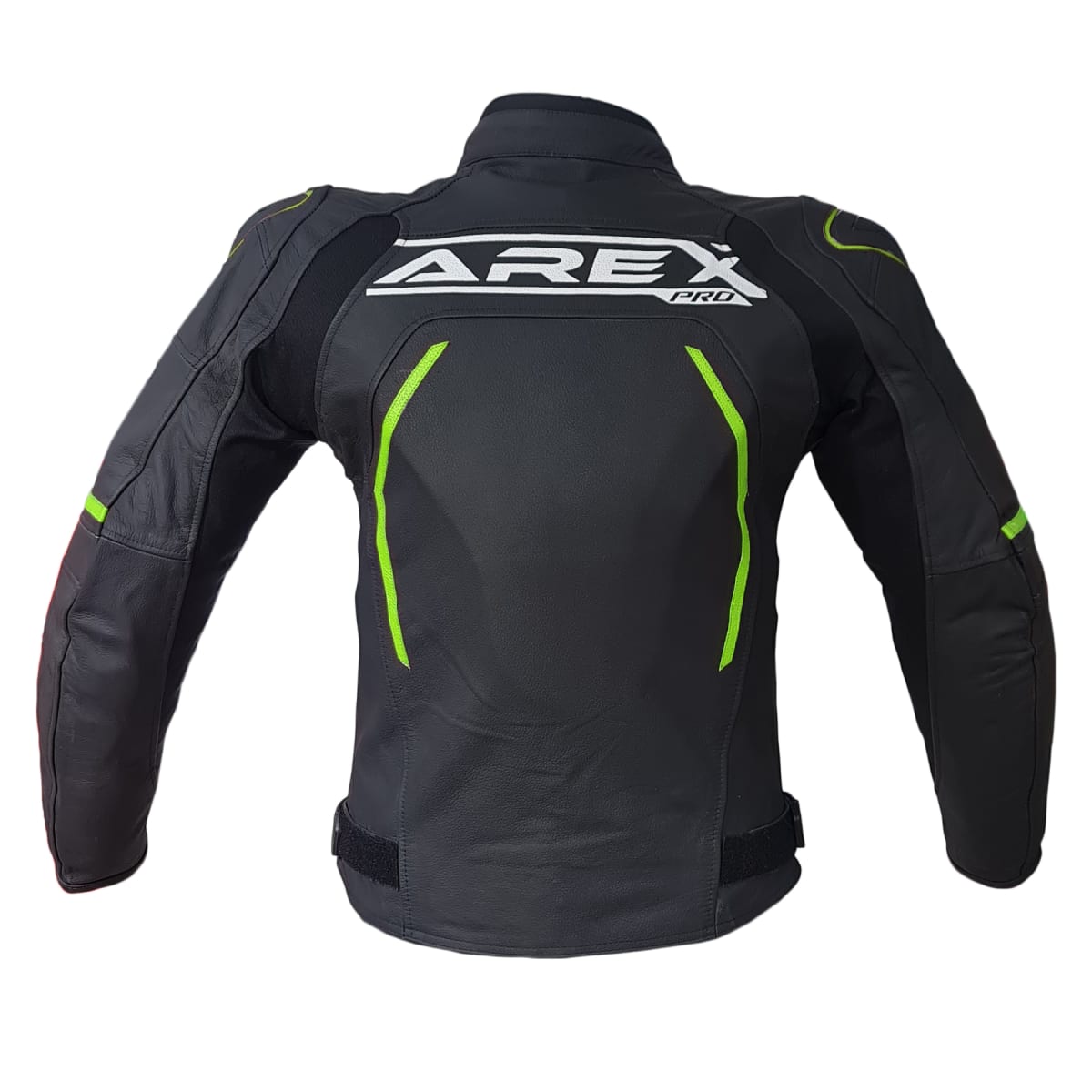 CHAQUETA CUERO AREX XTREME NEGRO/AMARILLO5