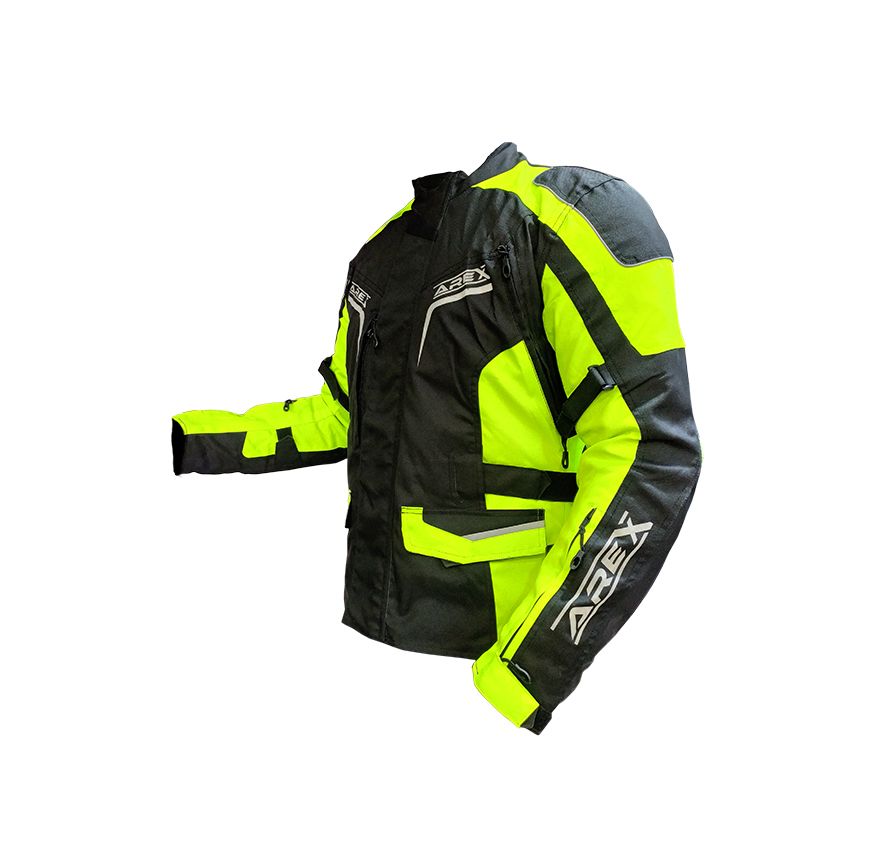 CHAQUETA AREX TOURING NEGRO AMARILLO1
