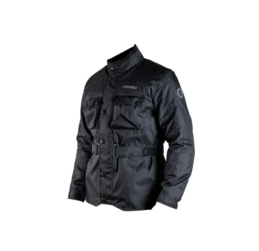 CHAQUETA ARMAD LEON LARGA NEGRA1