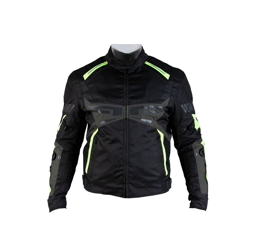 CHAQUETA ARMAD POOL CORTA NEGRO VERDE AMARILLO1