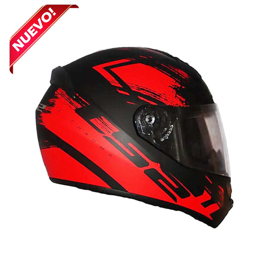 CASCO LS2 FF 352 CHROMA NEGRO ROJO3