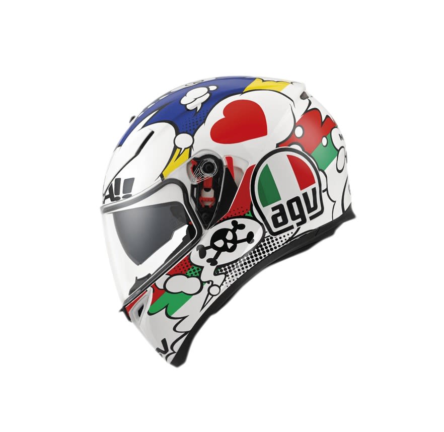 CASCO AGV K3 COMIC BLANCO1