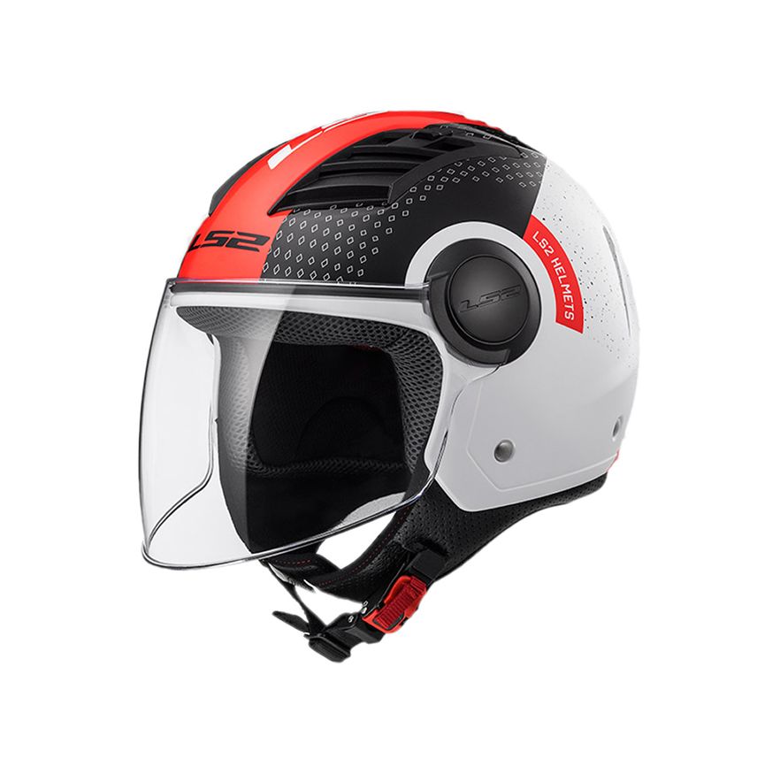 CASCO LS2 OF 562 AIRFLOW CONDOR BCO/ROJO1