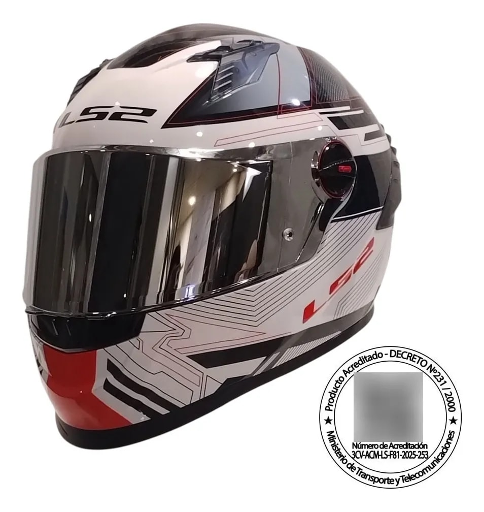 CASCO LS2 FF816 COSMOS DIGITAL BCO NG ROJO MICA SILVER6