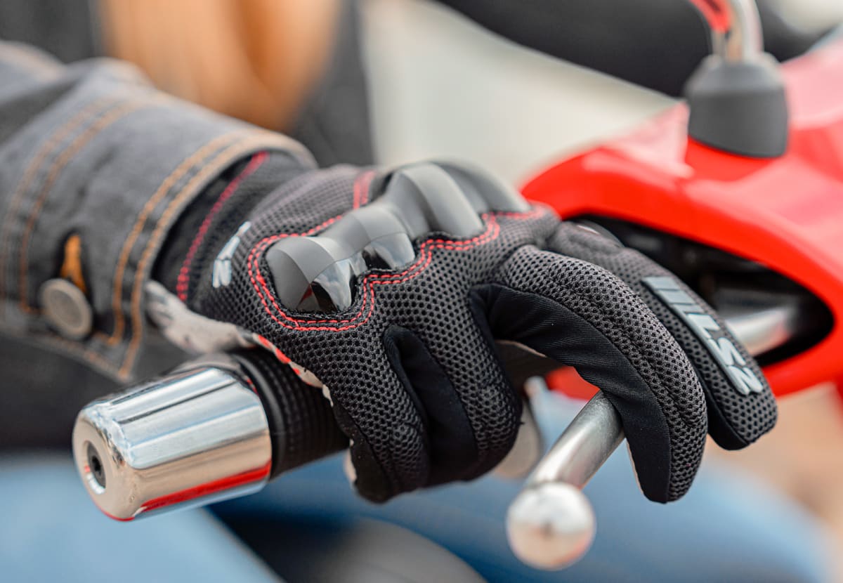 GUANTE LS2 CHAKI NEGRO HOMBRE8