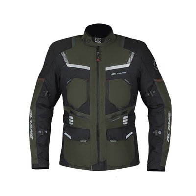 CHAQUETA OCTANE HURRICANE NEGRO VERDE1