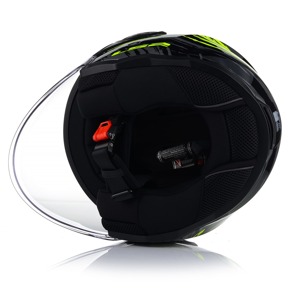 CASCO ABIERTO LS2 OF616 AIRFLOW II BRUSH NEGRO AMARILLO7