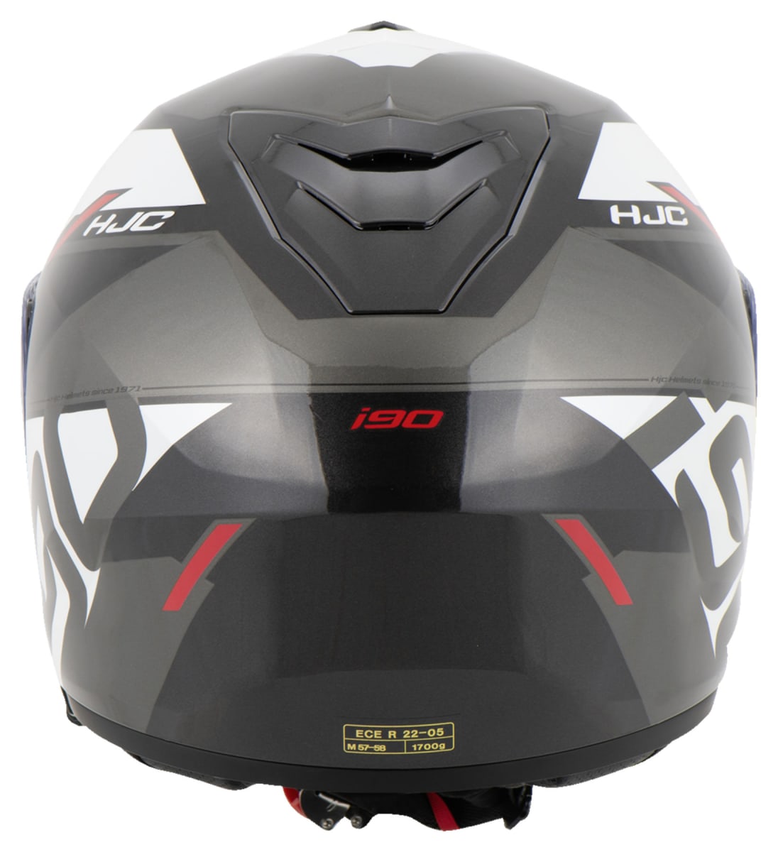 CASCO HJC I90 AVENTA MC1 BLANCO/NEGRO/ROJO4