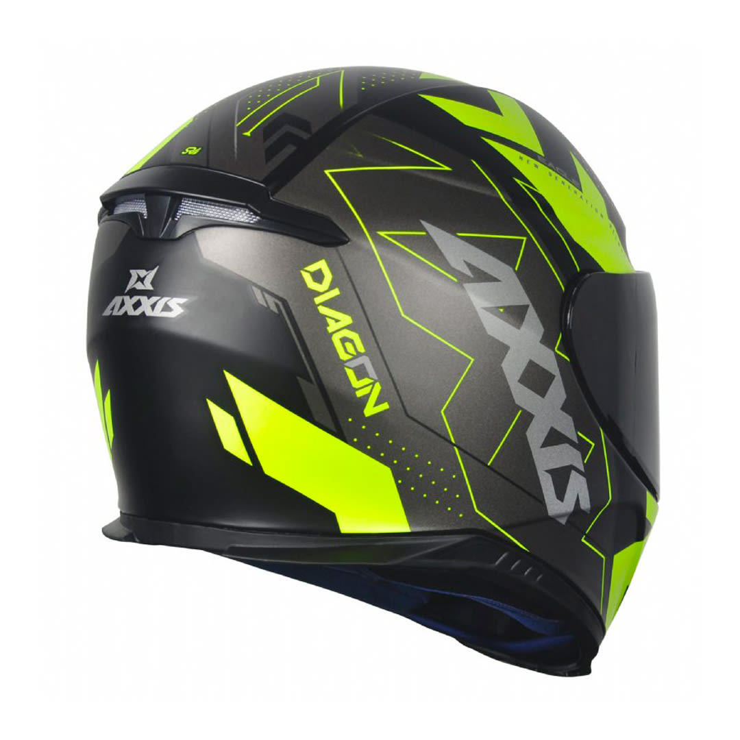 CASCO AXXIS EAGLE SV DIAGON B3 AMARILLO FLUOR4