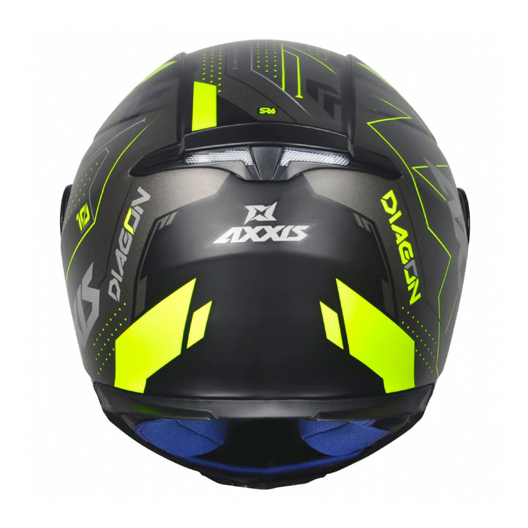 CASCO AXXIS EAGLE SV DIAGON B3 AMARILLO FLUOR5