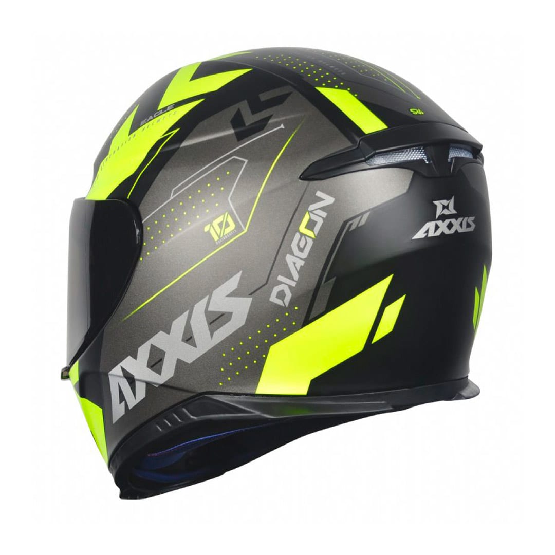 CASCO AXXIS EAGLE SV DIAGON B3 AMARILLO FLUOR6