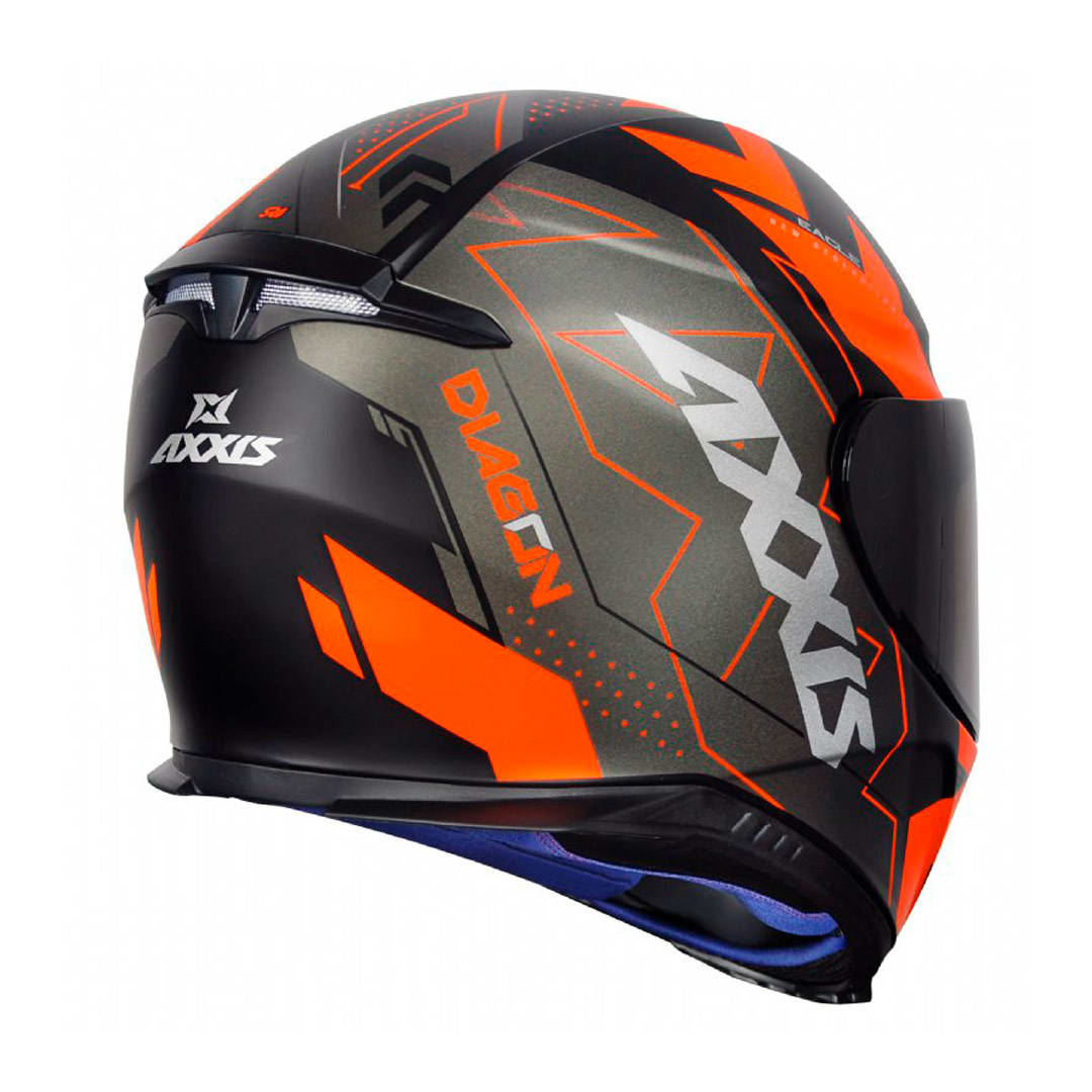 CASCO AXXIS EAGLE SV DIAGON B4 NARANJO4