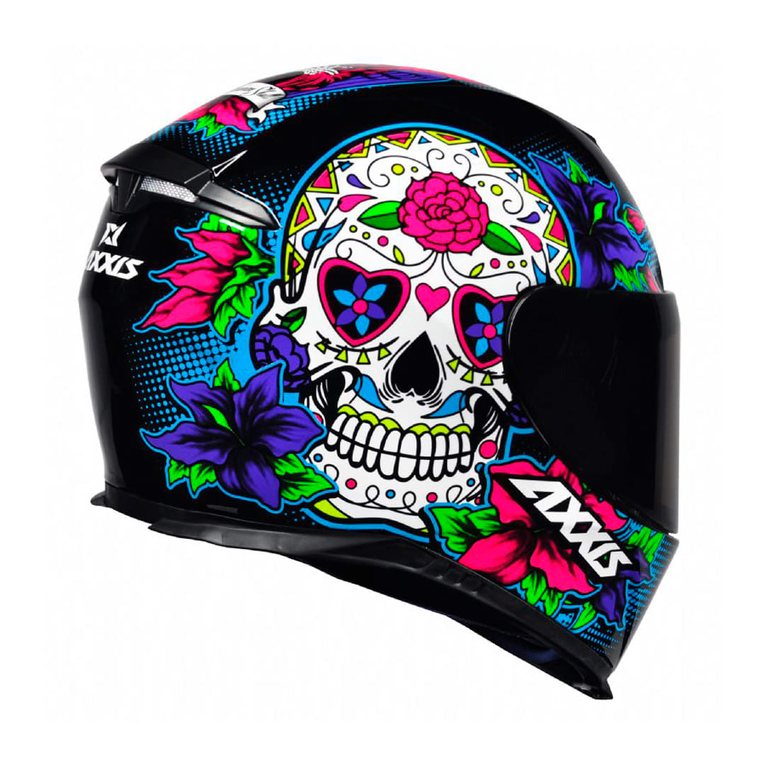 CASCO AXXIS EAGLE SV MEXICAN SKULL A1 NEGRO4