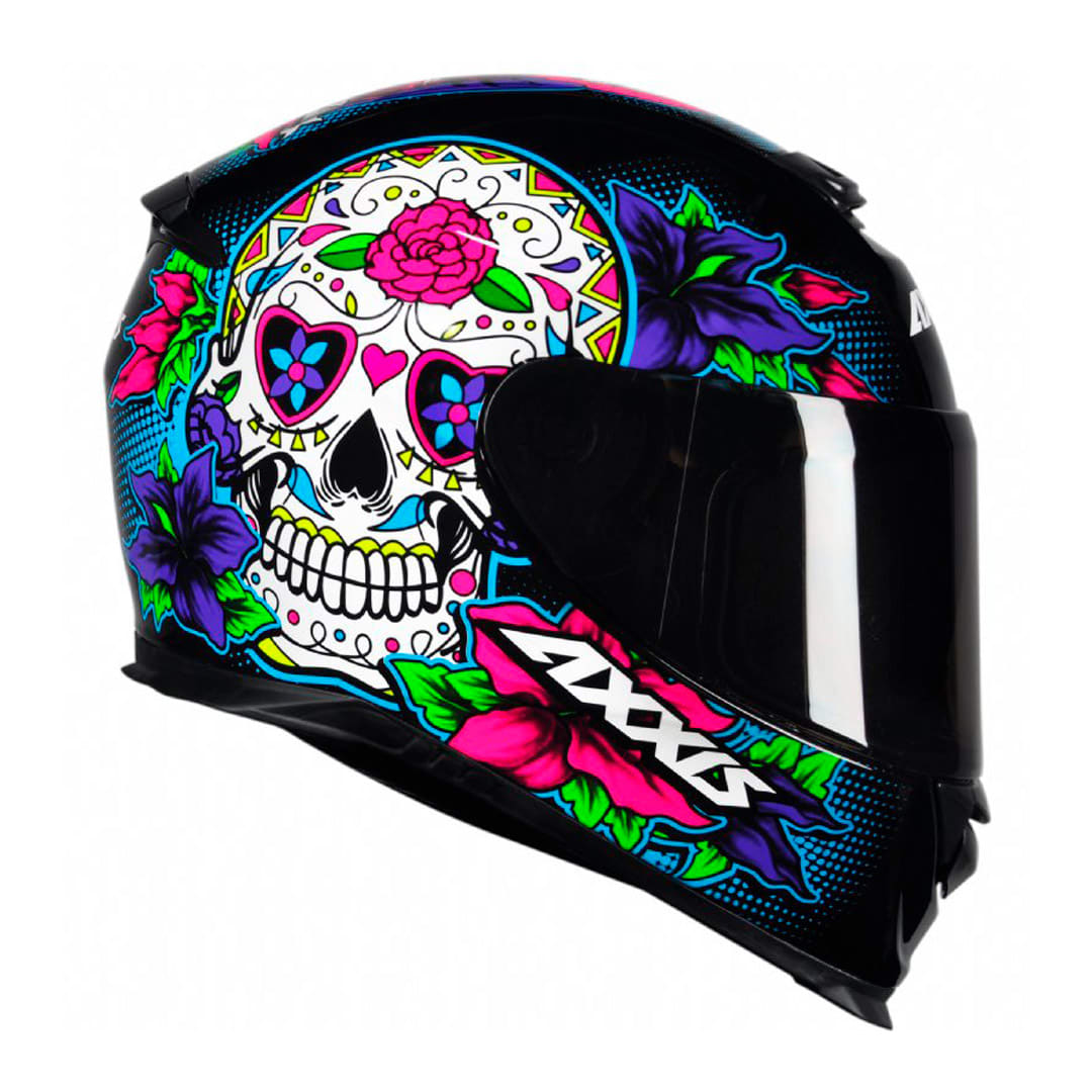 CASCO AXXIS EAGLE SV MEXICAN SKULL A1 NEGRO3