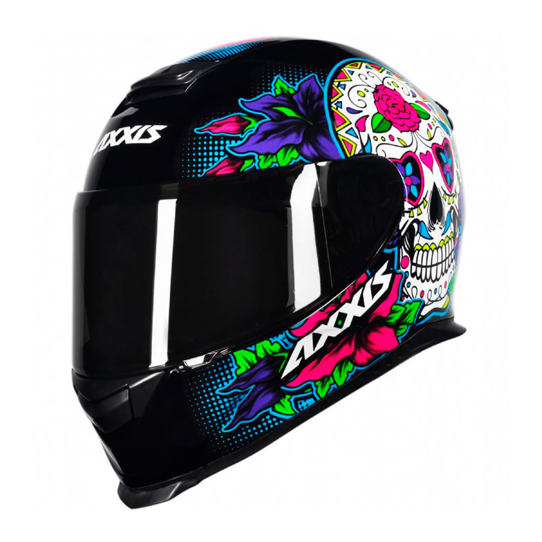 CASCO AXXIS EAGLE SV MEXICAN SKULL A1 NEGRO1