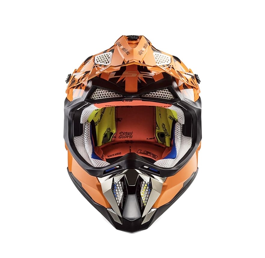 CASCO LS2 MX 470 SUBVERTER EMPEROR NEG/NARANJO2
