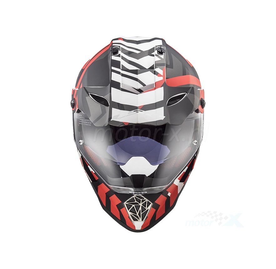 CASCO LS2 MX 436 EVO EXTREME NGO/ROJO4