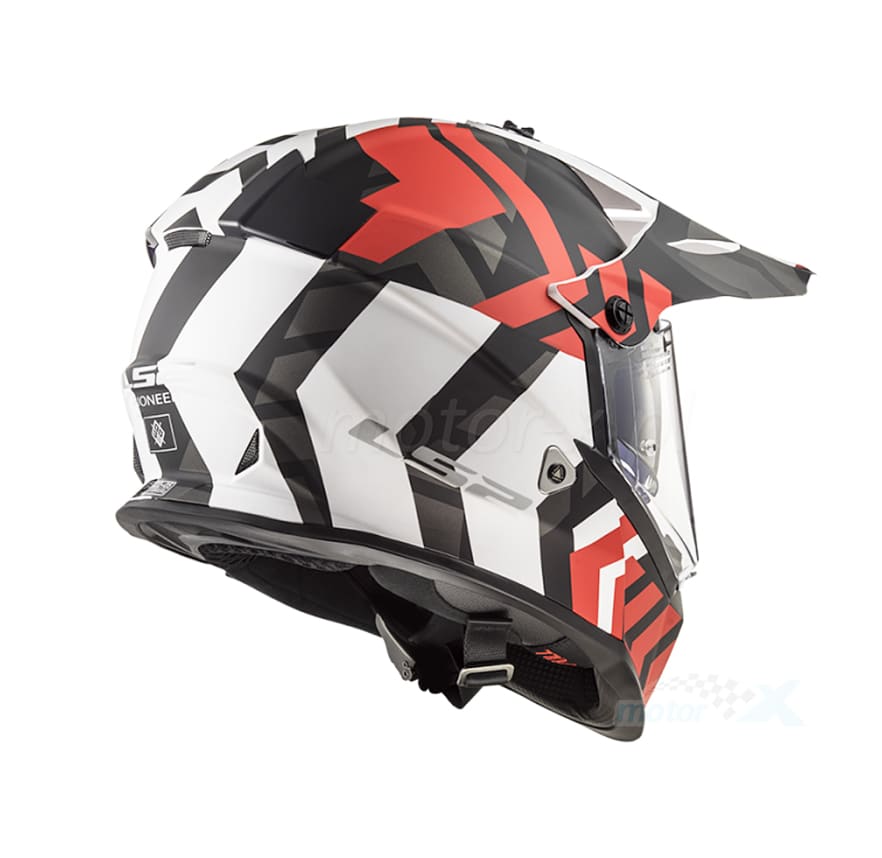 CASCO LS2 MX 436 EVO EXTREME NGO/ROJO6