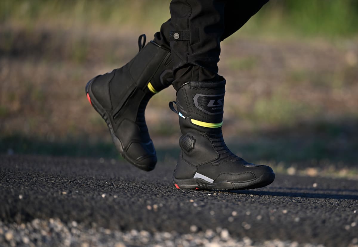 BOTA LS2 GOBY NEGRA AMARILLA WP2