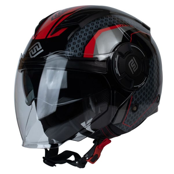CASCO FASEED 729 JYH NEGRO ROJO BRILLO1