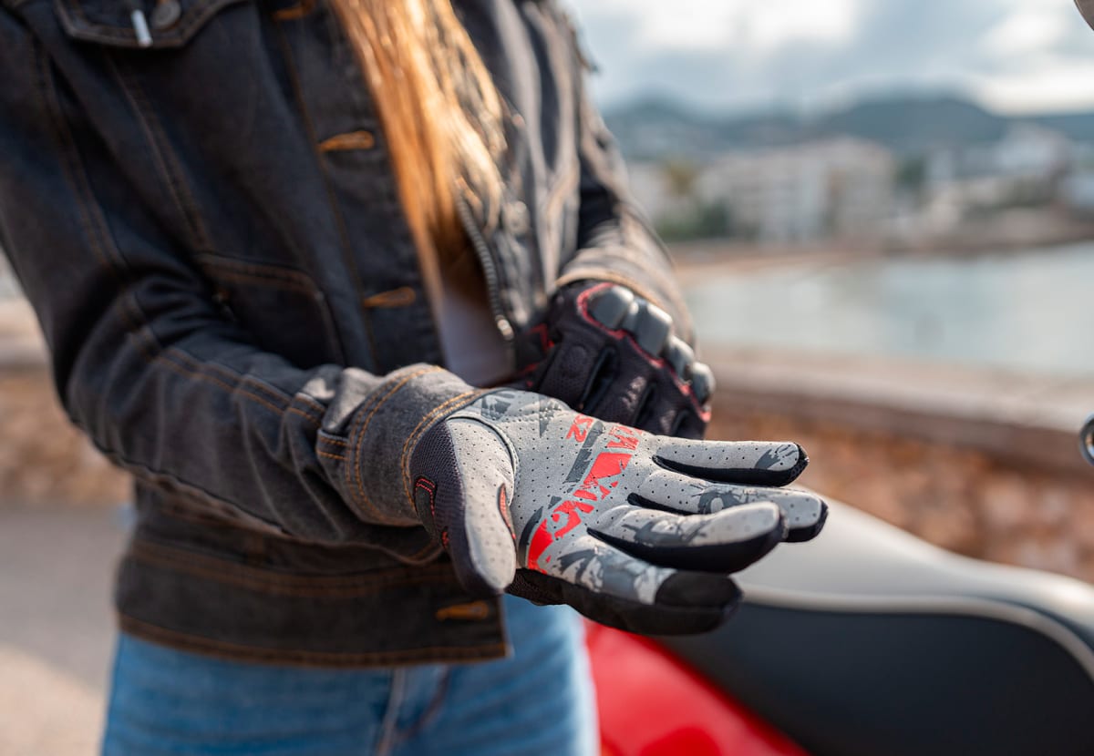 GUANTE LS2 CHAKI NEGRO HOMBRE7