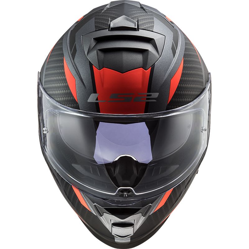 CASCO LS2 FF800 STORM RACER TITANIO NARANJO MATE3