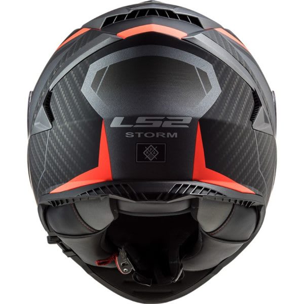 CASCO LS2 FF800 STORM RACER TITANIO NARANJO MATE4