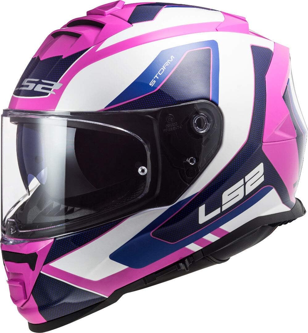 CASCO LS2 FF800 STORM TECHY WHITE PINK1