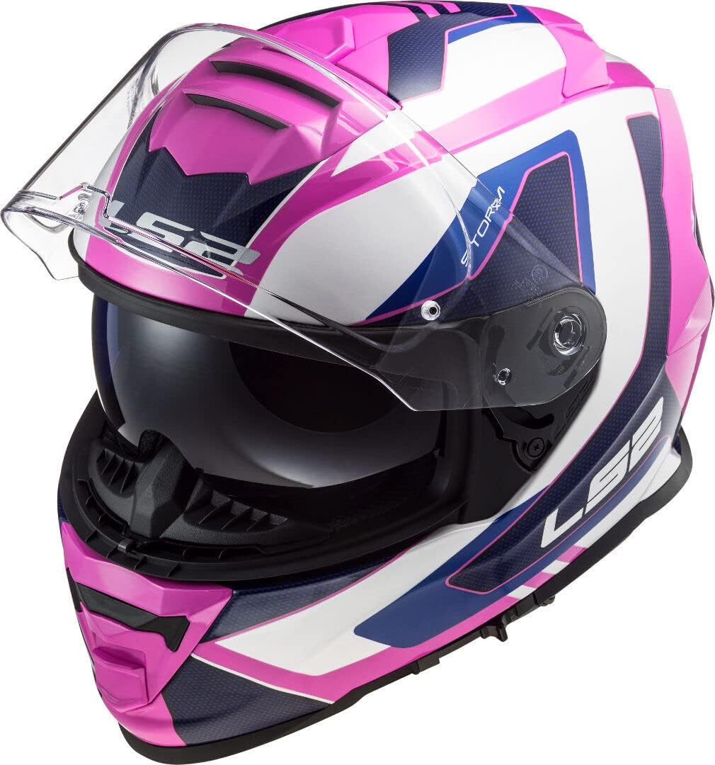CASCO LS2 FF800 STORM TECHY WHITE PINK2