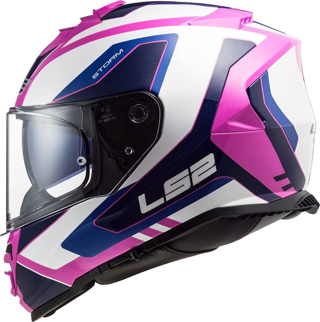 CASCO LS2 FF800 STORM TECHY WHITE PINK3