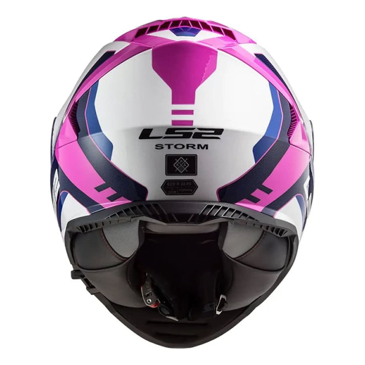 CASCO LS2 FF800 STORM II TECHY BLANCO ROSA5