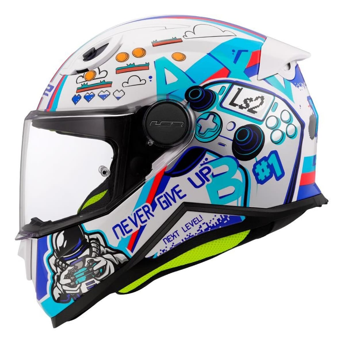 CASCO LS2 FF812 KIDS NEXT LEVEL BLANCO1
