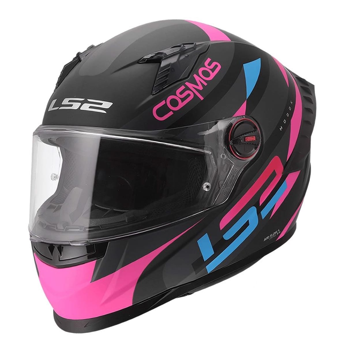 CASCO LS2 FF816 COSMOS MODOK NEGRO ROSA MAT1