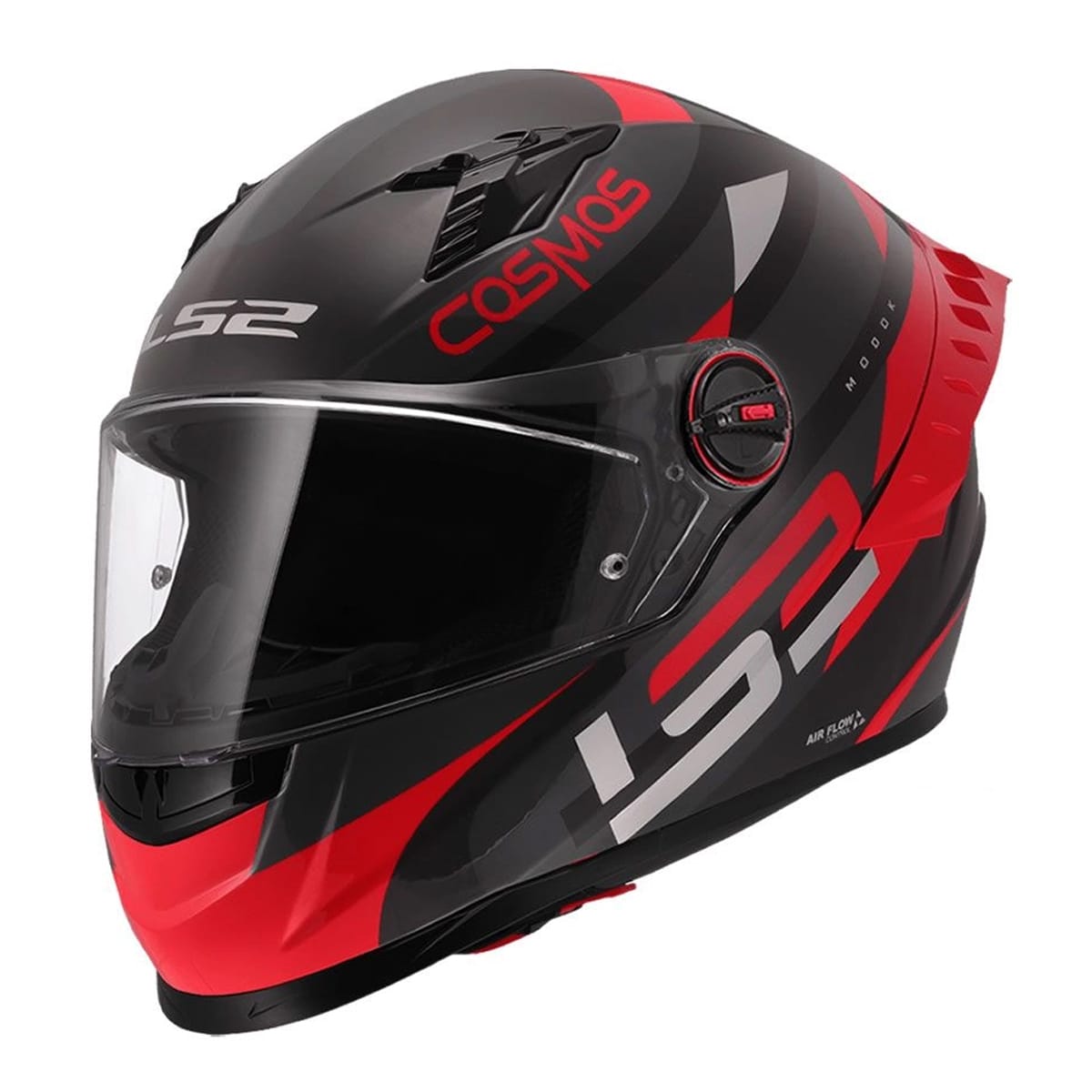 CASCO LS2 FF816 COSMOS MODOK NEGRO ROJO MAT1
